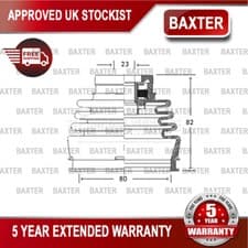 Image of Fits Fiat Lancia + Other Models Baxter Front Left Inner CV Joint Boot Set