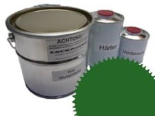 Image of 7 Liter Set 2K Automotive Paint Ral 6001 Emerald Green Gloss No Clear Lackpoint