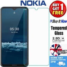 Image of (F020) For Nokia 1.4 2.4 5.3 G10 G60 Screen Protector Tempered Glass Film Cover