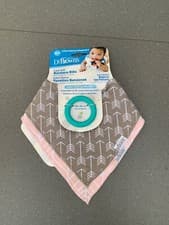 Image of Dr Brown's Bandana Bib, Pink/Brown, Pack of 2