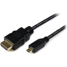Image of Startech 3M Micro Hdmi To Hdmi Cable With Ethernet 4K High Speed Micro Hdmi Type