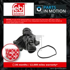 Image of Coolant Thermostat fits BMW 330D E46 3.0D 99 to 05 11512354056 Febi Quality New