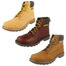 Image of Unisex Caterpillar Leather Lace Up Boots Good Tread 'Colorado 2.0'