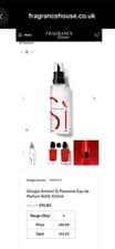 Image of BRAND NEW ARMANI SI REFILL