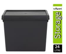 Image of Wham Bam Super Strong Recycled Black Heavy Duty Storage 24 Litre