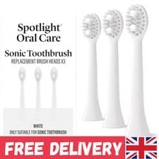 Image of 3-Pack Sonic Toothbrush Heads: Expert Cleaning & Simple Replacement Design