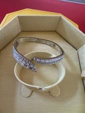 Image of Swarovski Hyperbola Rigid white, Bangle size Small New Genuine💕❤️