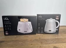 Image of EGL Breakfast Set Grey 1.7L Kettle & 2 Slice Toaster Kitchen Set