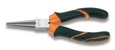 Image of Beta 010100036 160Mm Long Round Knurled Nose Pliers Bi-Material Handles