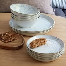 Image of Dinner Set: 12 Piece Denby Kiln Dinner Set, Stoneware