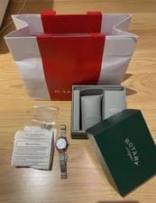 Image of rotary watch women silver brand new