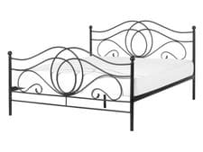 Image of Metal EU Double Size Bed Black LYRA