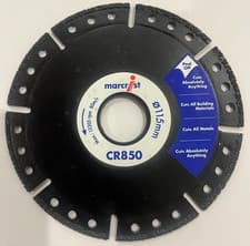 Image of Marcrist CR850 Diamond Blade 115 x 22.2 Superabrasive Cuts Anything