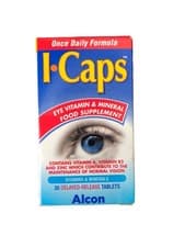 Image of ICaps Lutein and Zeaxanthin Formula 30 Tablets pack,100 % Genuine - Expiry 2027
