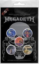 Image of Megadeth Vic Rattlehead Badge Pack