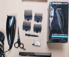 Image of BaByliss For Man 8 PIECE CLIPPER KIT MAINS OPERETED GRADES 1-4 FOR SHORT STYLES