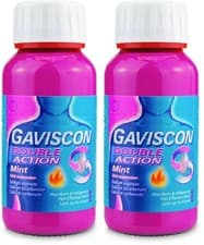 Image of 2 x Gaviscon Double Action Liquid Peppermint 150ml