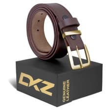 Image of Mens Leather belt 100% genuine leather 30'' to72'' waist size 100% brass buckle