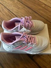 Image of Adidas Duramo 10 K Youth Girls Running Shoe Dash Gray PInk Bliss Lilac Sz 12knew