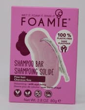 Image of FOAMIE Solid Shampoo Bar w/ Acai Berry 2.8oz 80g for Fine Hair Plastic Free NWB