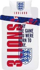 Image of England Single Duvet Set Kids England FC Bedding Set 3 Lions Official Licensed
