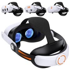 Image of Adjustable Elite Strap Replacement VR Headset for Meta Quest 3S/Quest 2/Quest 3