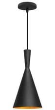 Image of Industrial Pendant Light Shade Metal Black E27 Modern Ceiling Hanging Lamp