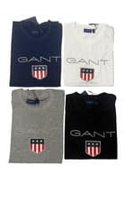 Image of GANT Crew-Neck Logo T-Shirt-Short Sleeve.