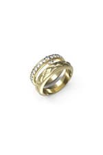 Image of Guess Ladies Stylish Guess Ring UBR04586YG56
