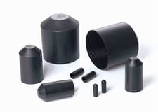 Image of Heat Shrink End Cap Size 10mm Down to 3mm Diameter (11/ADH) Black