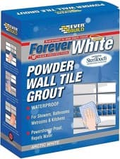 Image of Everbuild Forever White Powder Wall Tile Grout – Water Resistant