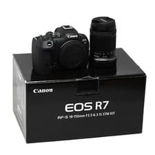 Image of Canon R7 Mirrorless Digital Camera + RF 18-150mm f/3.5 - UK Next Day Delivery