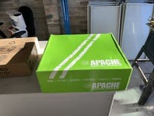 Image of Apache Work Safety Boots UK Size 11, Black Leather, water proof.