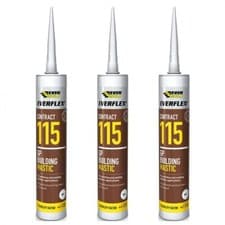 Image of Everbuild 115 General Purpose Building Mastic Grey 310ml  x 3