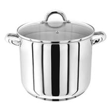 Image of Judge JP83 26cm 10Litre Large Stainless Steel Stockpot / Saucepan With Vent Lid