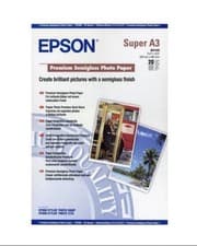 Image of Epson Premium A3 251gsm Semigloss Photo Paper - 20 Sheets S041352  x2 PACKS 