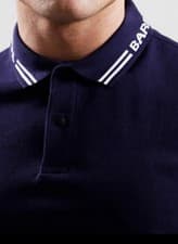 Image of Barbour International Bates Polo Shirt Mens Small Navy Blue Premium New With Tag