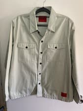 Image of HUGO Men's Enalu Overshirt Mint Green Size XL P2P- 25” Length- 30”