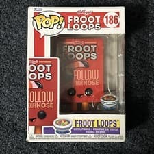 Image of Funko Pop! Ad Icons Froot Loops With Cereal Bowl #186 Vinyl Figure (DAMAGE)