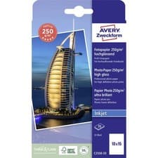 Image of Avery-Zweckform C2550-20 Photo Paper High-lustre 10x15cm 250g/m² 20 sheets