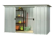 Image of Yardmaster 6x4 Pent Metal Garden Shed Steel Storage Lockable