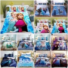 Image of Frozen Girls Quilt Duvet Cover Pillowcase Bedding Set Single Double UK