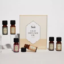Image of Oud Diffuser Oil, Essential Oil Gift Set by Dukhni | 6 x 10ml Arabic Oils