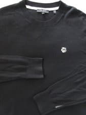 Image of Ted Baker London Sweater Mens 5 XL Black 100% Wool Cardiff Pullover Jumper NEW