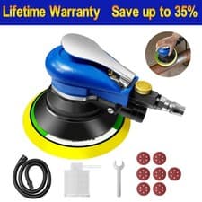 Image of Air Random Orbital Palm Sander 6" 150mm Dual Action Auto Body Orbit DA Sanding