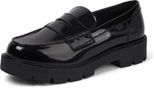 Image of Kickers Girls’ Kori Loafer Shoes – Classic School Uniform Loafers