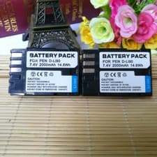 Image of 2X D-LI90 DLI90 Battery For PENTAX K3 K3 II K7 K-5 II K5 2S K01 K-1 K1 Camera