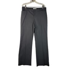 Image of Coldwater Creek Womens Gray Bootcut Leg Trouser Size Mid Rise Flat Front P8 NWT