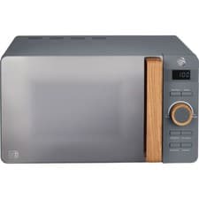 Image of Swan SM22036LGRYN 800 Watt 20 Litres Free Standing Microwave Grey