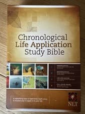 Image of Like New NLT Chronological Life Application Study Bible W/ Slip Case -Hardcover